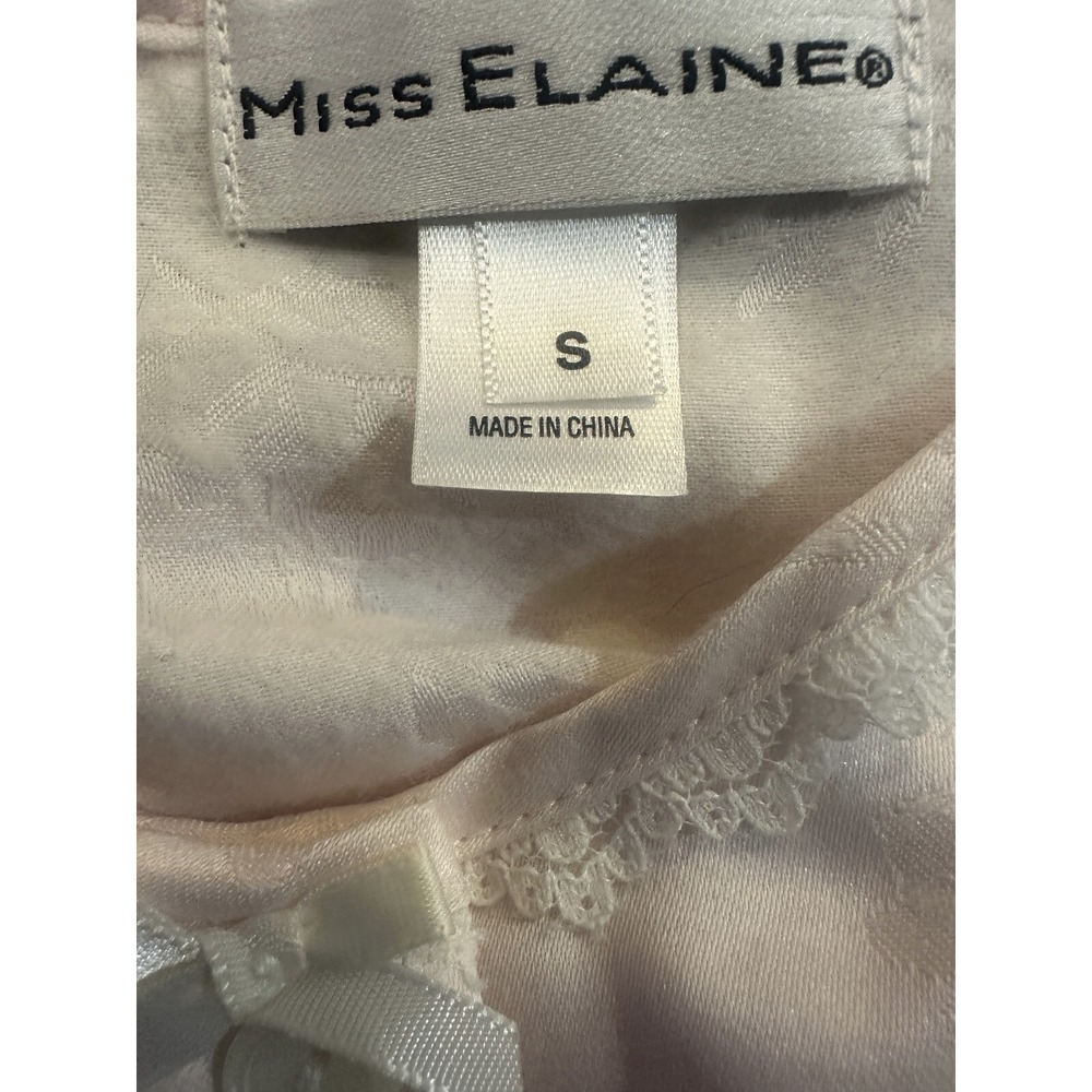 New Miss Elaine Floral Nightgown Country Cottage Lace Long Maxi Pj's Pink Small - Picture 8 of 16